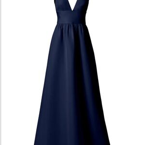Amsale Bobbi Dress-Navy